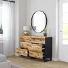 Image de vidaXL Buffets 2 pcs 60x33x75 cm Bois de manguier brut