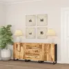 Image de vidaXL Buffets 3 pcs Bois de manguier brut