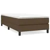 Image de vidaXL Cadre de lit Marron foncÃ© 80x200 cm Tissu