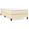 Image de vidaXL Cadre de lit CrÃ¨me 90x190 cm Tissu