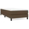 Image de vidaXL Cadre de lit Marron foncÃ© 100x200 cm Tissu