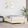 Image de vidaXL Cadre de lit Crème 100 x 200 cm Tissu