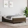 Image de vidaXL Cadre de lit Marron foncé 120x200 cm Tissu