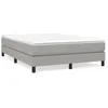 Image de vidaXL Cadre de lit Gris clair 140x200 cm Tissu