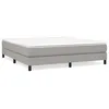 Image de vidaXL Cadre de lit Gris clair 180x200 cm Tissu
