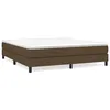 Image de vidaXL Cadre de lit Marron foncÃ© 180x200 cm Tissu
