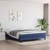 Image de vidaXL Cadre de lit sans matelas bleu 180x200 cm tissu3120538