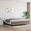 Image de vidaXL Cadre de lit Taupe 200x200 cm Tissu