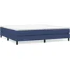 Image de vidaXL Vidaxl Cadre De Lit Bleu 200x200 Cm Tissu