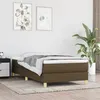 Image de vidaXL Cadre de lit Marron foncé 80x200 cm Tissu