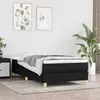 Image de vidaXL Cadre de lit sans matelas noir 100x200 cm tissu3120592