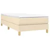 Image de vidaXL Cadre de lit CrÃ¨me 100 x 200 cm Tissu