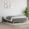 Image de vidaXL Cadre de lit sans matelas gris foncé 140x190 cm tissu3120607