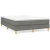 Image de vidaXL Cadre de lit sans matelas gris foncé 140x200 cm tissu3120615