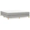 Image de vidaXL Cadre de lit Gris clair 160x200 cm Tissu