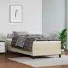 Image de vidaXL Sommier à ressorts de lit Crème 90x200 cm Similicuir