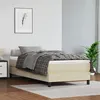 Image de vidaXL Sommier à ressorts de lit Crème 100x200 cm Similicuir