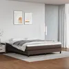 Image de vidaXL Cadre de lit Marron 180x200 cm Similicuir