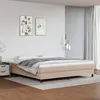 Image de vidaXL Cadre de lit sans matelas cappuccino 200x200 cm similicuir3120723