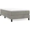 Image de vidaXL Vidaxl Cadre De Lit Gris Clair 90x190 Cm Velours