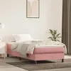 Image de vidaXL Cadre de lit sans matelas rose 90x200 cm velours3120753