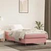 Image de vidaXL Cadre de lit sans matelas rose 100x200 cm velours3120759
