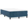 Image de vidaXL Cadre de lit Bleu foncÃ© 120x200 cm Velours