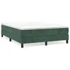 Image de vidaXL Cadre de lit Vert foncÃ© 140x200 cm Velours