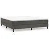 Image de vidaXL Cadre de lit Gris foncÃ© 160 x 200 cm Velours