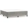 Image de vidaXL Cadre de lit Gris clair 180x200 cm Velours