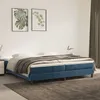 Image de vidaXL Cadre de lit sans matelas bleu foncé 200x200 cm velours3120794