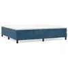 Image de vidaXL Cadre de lit Bleu foncÃ© 200x200 cm Velours