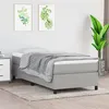 Image de vidaXL Cadre de lit Gris clair 90x200 cm Tissu