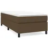 Image de vidaXL Sommier Ã  lattes de lit Marron foncÃ© 100x200 cm Tissu