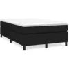 Image de vidaXL Cadre de lit Noir 120x200 cm Tissu