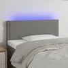 Image de vidaXL Cadre de lit Taupe 140x190 cm Tissu