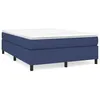 Image de vidaXL Cadre de lit Bleu 140x190 cm Tissu
