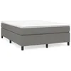 Image de vidaXL Cadre de lit Gris foncÃ© 140 x 200 cm Tissu