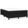 Image de vidaXL Cadre de lit Noir 140x200 cm Tissu