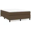 Image de vidaXL Cadre de lit Marron foncÃ© 140x200 cm Tissu