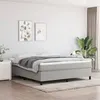 Image de vidaXL Cadre de lit sans matelas gris clair 160x200 cm tissu3120870