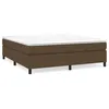 Image de vidaXL Cadre de lit Marron foncÃ© 180x200 cm Tissu