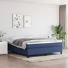 Image de vidaXL Cadre de lit sans matelas bleu 180x200 cm tissu3120884