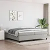 Image de vidaXL Cadre de lit sans matelas gris clair 200x200 cm tissu3120886