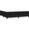 Image de vidaXL Vidaxl Sommier À Ressorts De Lit Noir 200x200 Cm Tissu