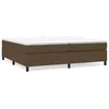 Image de vidaXL Sommier Ã  ressorts de lit Marron foncÃ© 200x200 cm Tissu