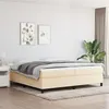 Image de vidaXL Cadre de lit sans matelas crème 200x200 cm tissu3120891