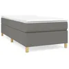 Image de vidaXL Cadre de lit Gris foncÃ© 90x190 cm Tissu