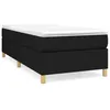 Image de vidaXL Cadre de lit Noir 90x190 cm Tissu