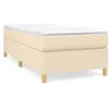 Image de vidaXL Cadre de lit CrÃ¨me 90x190 cm Tissu
